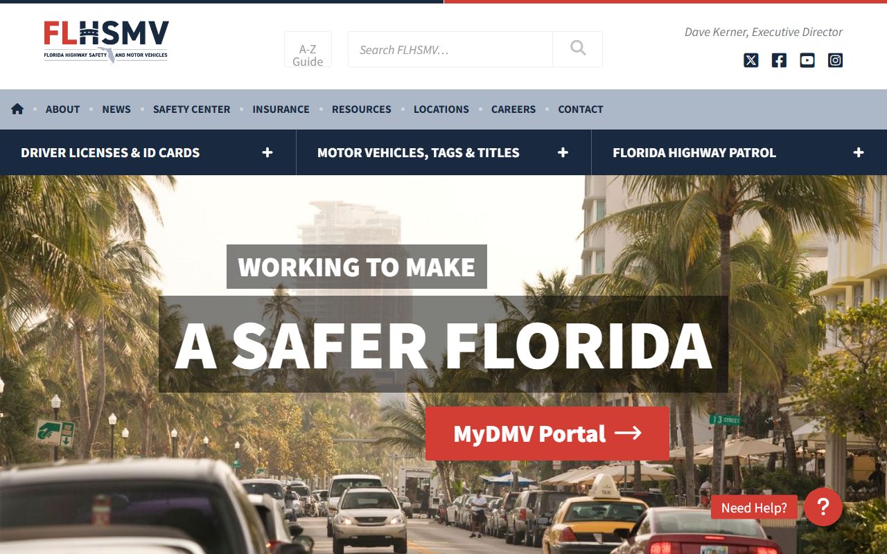 Florida FLHSMV website for state driver records separate from Collier County traffic court records