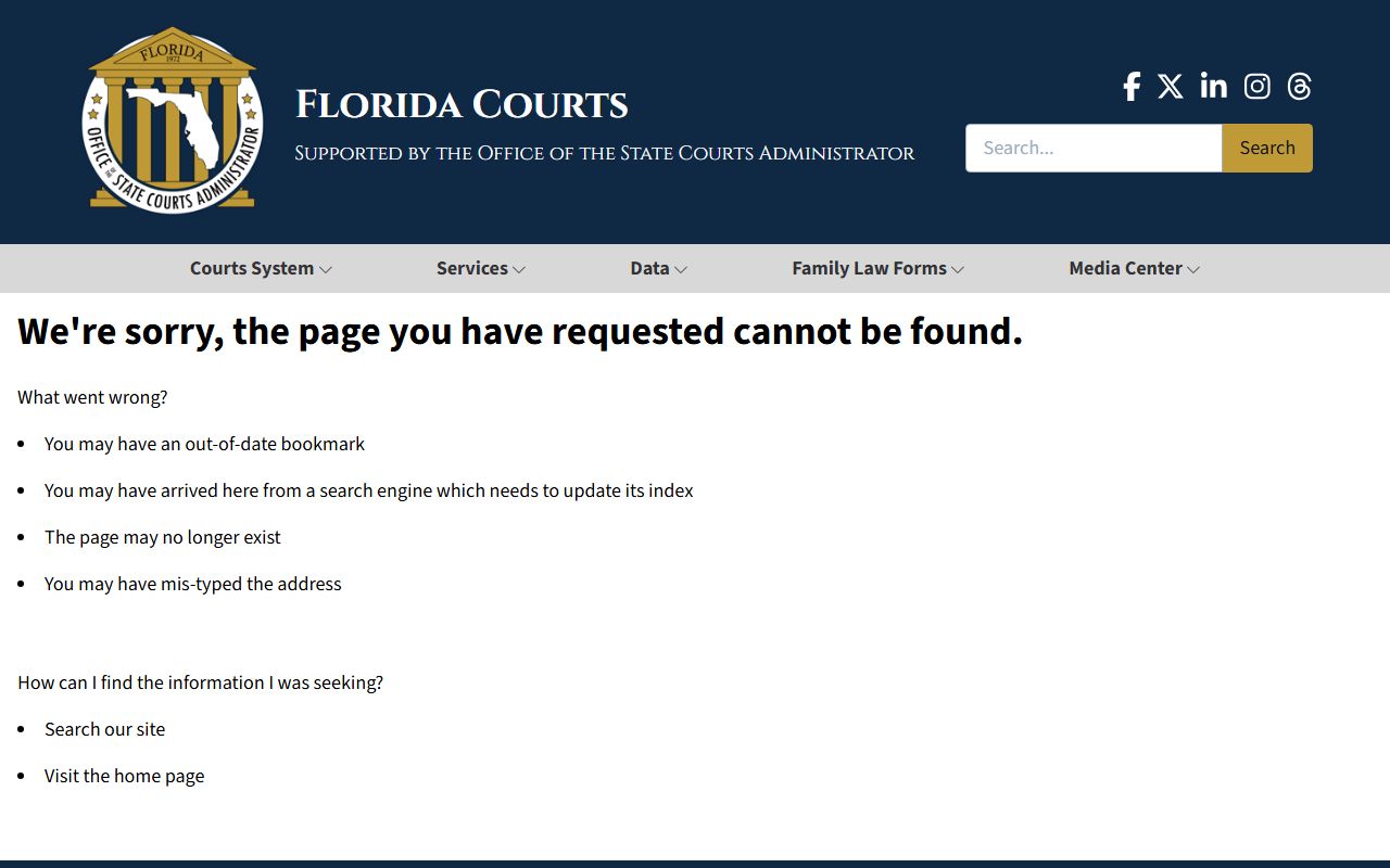 Florida court electronic records access and security matrix page for Collier County public records